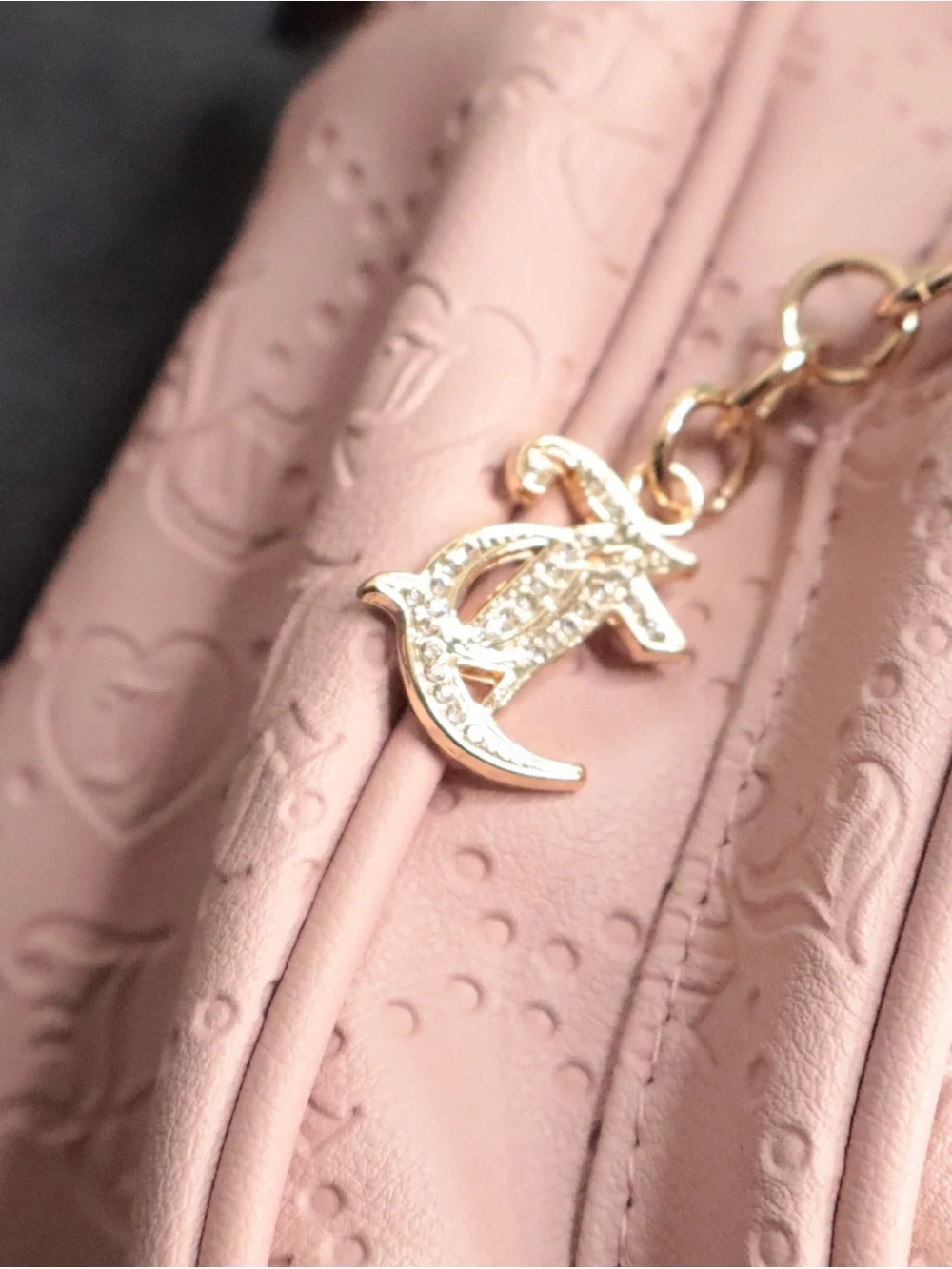 Juicy Couture Semi Charmed Backpack Dusty Blush Pink Embossed Logo NWT⁠
